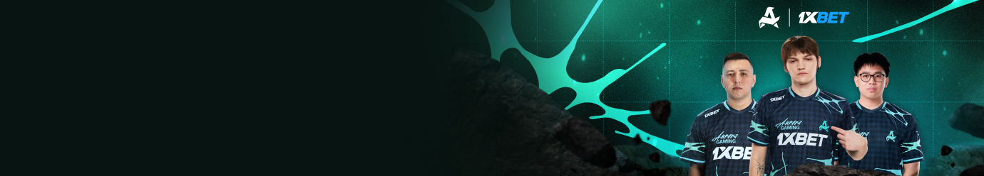 A 1xBet é a parceira principal da AURORA Gaming