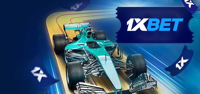 1xBet 2026 — monoplace lancée sur un circuit