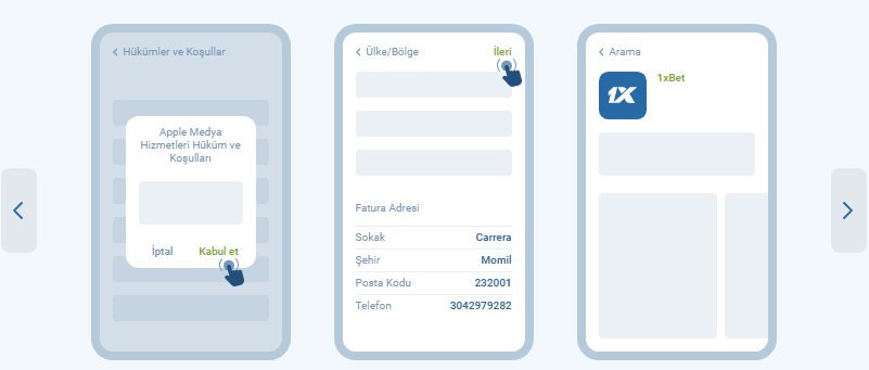 1xBet iOS uygulaması indir